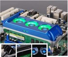 Triple Fan Memory Ram Cooler Led Fan Outstanding Cooling 35mm Blue Ddr 3 4 5