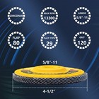 20pcs 4-1 2   7 8  120 Grit T29 Premium Zirconia Flap Disc Sanding Grinding Wheel
