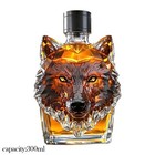 Wolf Whiskey Bottle 2025 Funny Whiskey Wolf Unique Animal Glass Set Whiskey