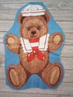 Large Teddy Bear Fun Fabric Scrap Sailor Girl 13 5 X 9 Inch