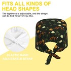 Unisex Adjustable Tieback Surgical Scrub Cap With Sweatband Lightweight