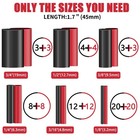 100pcs 3 1 Heat Shrink Tubing Kit  Adhesive Lined Marine Resistant Red black