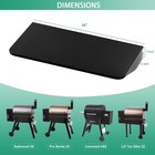 Bac362 Folding Front Shelf For Traeger Pro 22  Pro 575  Ironwood 650 Century 22