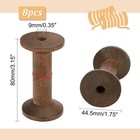 8pcs Wooden Spools 3 1 Inch Sewing Bobbins Empty Embroidery Thread Spool Wire   