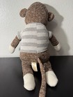 Authentic    wild 4u    Sock Monkey Plush 19    Doll Stuffed Animal  dan Dee