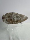 3 75    Vtg Archaic Side Notched Spear Point Flint Indian Artifact Brown Co  Old