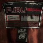 Vintage Fubu Shirt Jacket Red Size Large 16-18 4 Pocket Front  Y2k Hip Hop