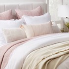 Bed Lumbar Texture Tonal Plaid Decorative Throw Pillow Off White - Threshold