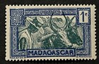 Travelstamps  1933 Madagascar Stamps Scott  147 - Hova With Zebu Oxen Mnh Og
