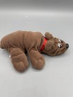 Tonka Pound Puppies Brown Dog Plush Small 8    Vintage Red Collar Stuffed