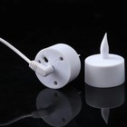 Usb Rechargeable Led Candles Flameless Yellow Light Tea Lights Wedding Decor