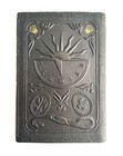 Vintage Rolex 50   s Embossed Leather Wallet  document Paper Holder  Dark Green 