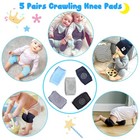 Baby Knee Pads For Crawling  5 Pairs   Anti Slip Unisex Baby Knee Protectors    