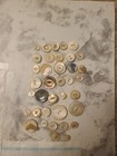 Lot Of 37 Mixed Vintage To Antique Mother Of Pearl Buttons 