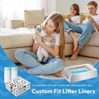 20 Pack Cat Litter Bags  Fits Petsafe Scoopfree Crystal Plus Pro Smart Tray