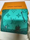 Louis Vuitton Green Monogram Golf Card Holder Wallet Limited Edition