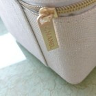 Chanel Beaute Gold Glitter Vanity Case Cosmetic Pouch Vip Gift White Japan F s