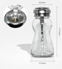 4 Oz  120ml Glass Push Down Pump Dispenser Bottle With Cap Push Down Glass Empty