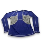 Rei Womens Purple Grey Long Sleeve Base Layer Performance Top Thumbholes Size L