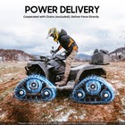 1 Pair Go Kart Atv Utv Buggy Quad Rear Wheel Snow Rubber Sand Tracks Snowmobile
