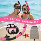 Snorkeling Gear For Adults  Adult Scuba Diving Dry-top  Swimming Goggles  2 Sets