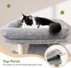Cat Tree Tower - 70 Inch Large Indoor Cat Climbing Tree With Hammock   Cave Bed