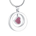 Cremation Jewelry Heart Urn Pendant Necklace Women Human Ashes Memorial Keepsake