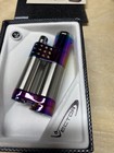 Vector Stratos Single Jet Torch Cigar Lighter - Chrome And Prizm - New