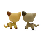 2pcs Littlest Pet Shop Toys Girls Bobble Head Short Hair Cats  468 And  886