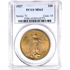 Pre-33  20 Saint Gaudens Gold Double Eagle Coin Ms63  pcgs Or Ngc 