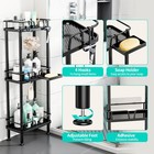 Standing Corner Shower Caddy - 3 Tier Organizer With Soap Holder Rustproof