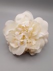 Vintage White With Blush Peony Millinery Silk Flower