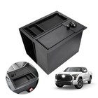 Hidden Car Gun Center Console Safe Box W  Lock   Led For 2014-2021 Toyota Tundra