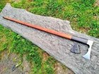 Walking Stick Axe   Rose Wood Handle  Carbon Steel   Best Gift For Grand Parents
