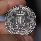 Edc Badass Dollar Challenge Coin   Trust No One Fear No One Medallion Coin