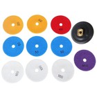 12 Pack Diamond Polishing Pads Wet Dry Kit 4  For Granite Concrete Marble