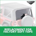 Soft Top Rear Replacement Window - Fits Jeep Wrangler Jk 2-door   4-door 2011-20