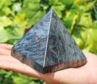 Large 75mm Silver Hematite Crystal Healing Chakra Reiki Energy Stone Pyramid