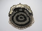 Antique Dutch Silver Beaded Coin Purse For Restore scrap  833 Pure Silver Lion