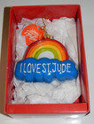 New Coton Colors I Love St  Jude Rainbow Cloud Christmas Ornament Laura Johnson