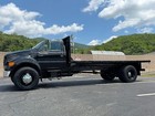 Ford F750 18 Ft Flatbed Dump Truck Caterpillar Diesel 7 Speed