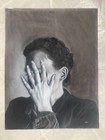 Original Fine Art Drawing Charcoal Figurative 25 5 X 19 5 In