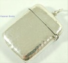 Antique Planished Solid Sterling Silver Matchsafe Vesta Case By George Unite