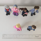 Lot Of 6 Melissa   Doug Wooden Doll Poseable Figures 4-5  Tall