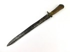 Antique 18th Century French European Stag Handle Hunting Dagger Fixed Blade