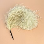 Antique Edwardian Ostrich Plume Hat Feather Millinery Fluffy Ivory 15  Large