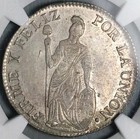 1836-b Ngc Unc Peru Cuzco 4 Reales Standing Liberty Scarce Coin   26020202c 