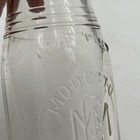 Vintage Modesto Milk Company Embossed Half Pint Bottle California Dairy Rare