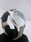 Chinese Red Star Watch Green Sunburst 24hr Military Dial Steel Case W  Box