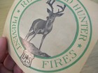 Vtg 1950 s Deer Water Decal For  registered Hunter  usda Forest Service 